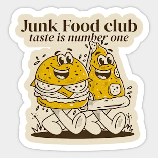 Junk food club, Taste is number one Sticker